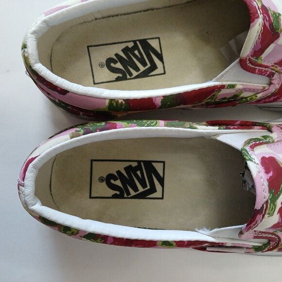 Vans Classic Slip-on Romantic Floral Canvas Pink  Shoes  Womens 7-Mens 5.5 - Picture 14 of 16